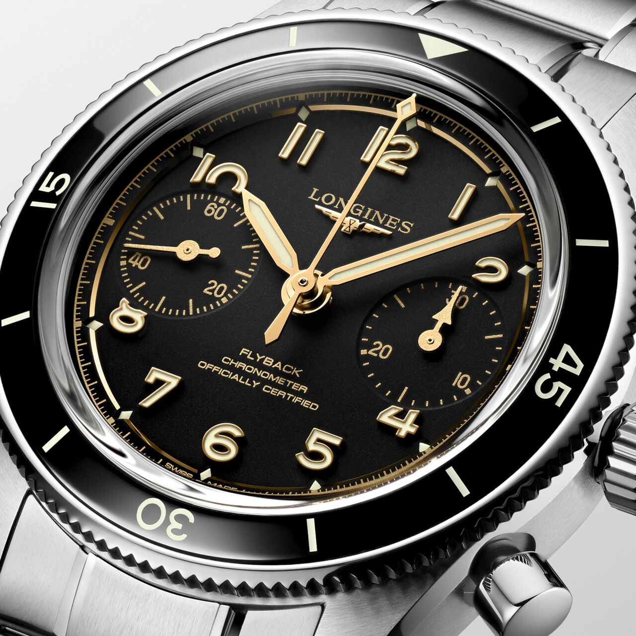 Longines Spirit Flyback Manual Chronograph 40 mm Stainless Steel image number 3